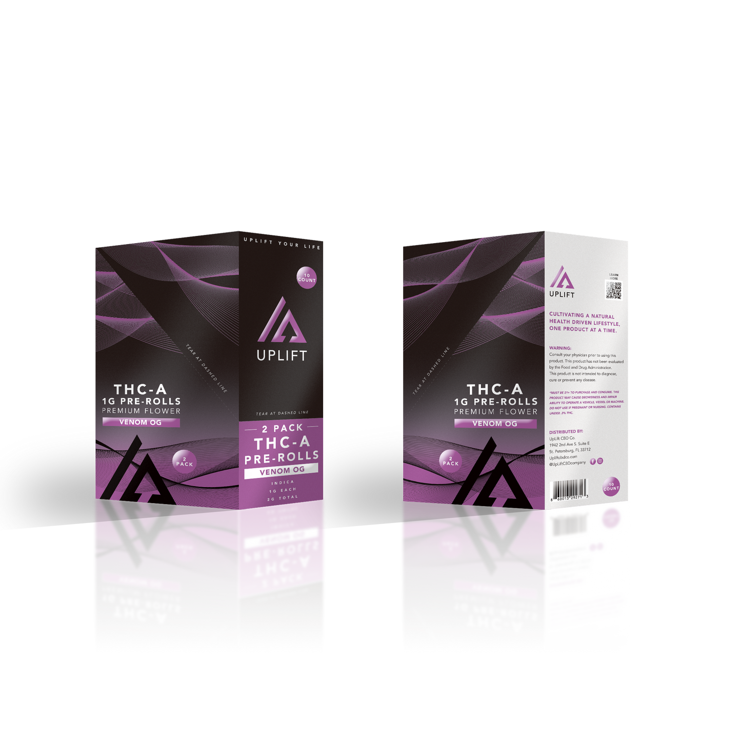 2 Pack 1g THCA Prerolls