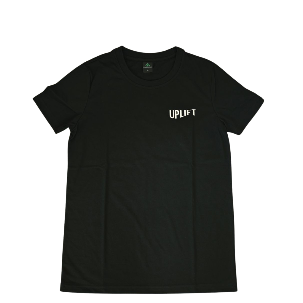 Wavy Uplift Black T-Shirt
